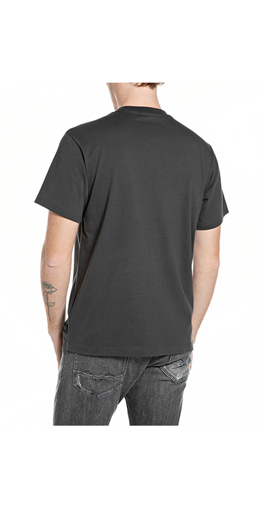 オープンエンドジャージーREACH PEACEプリントTシャツ 詳細画像